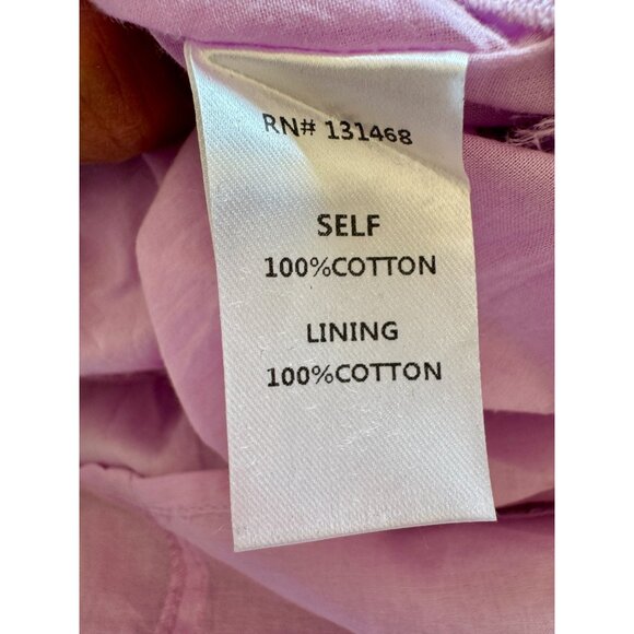 NWT Fate Lavende Eyelet Lace Ruffle  Dress Adjustable Straps Medium 100% Cotton - Picture 8 of 10